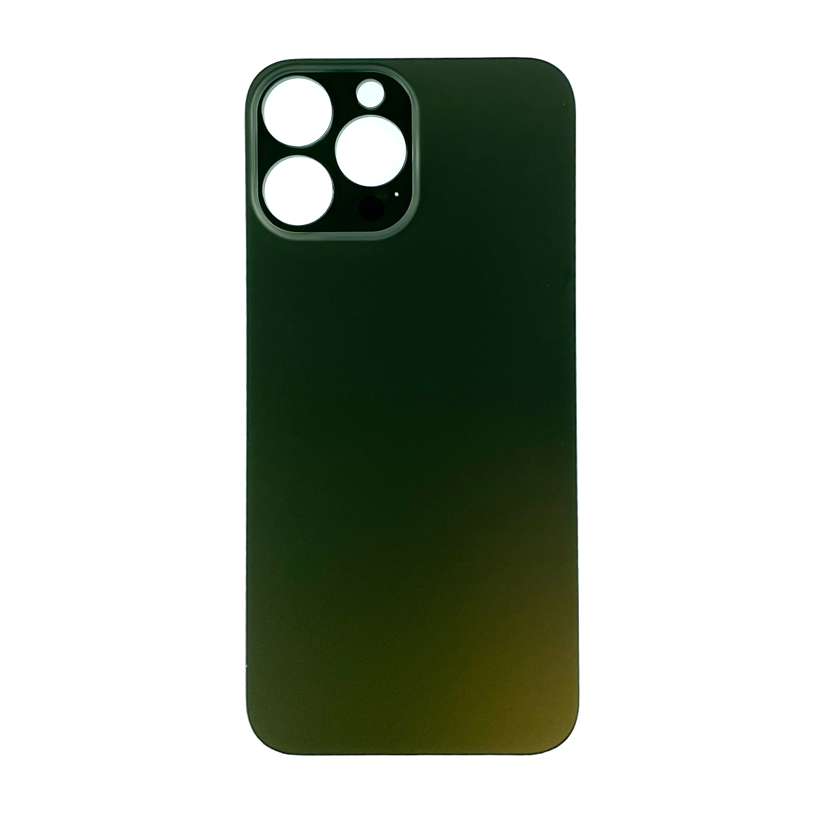 iPhone 13 Pro Max Back Glass With 3M Pre-Cut Adhesive (No Logo / Large Camera Hole) - Alpine Green