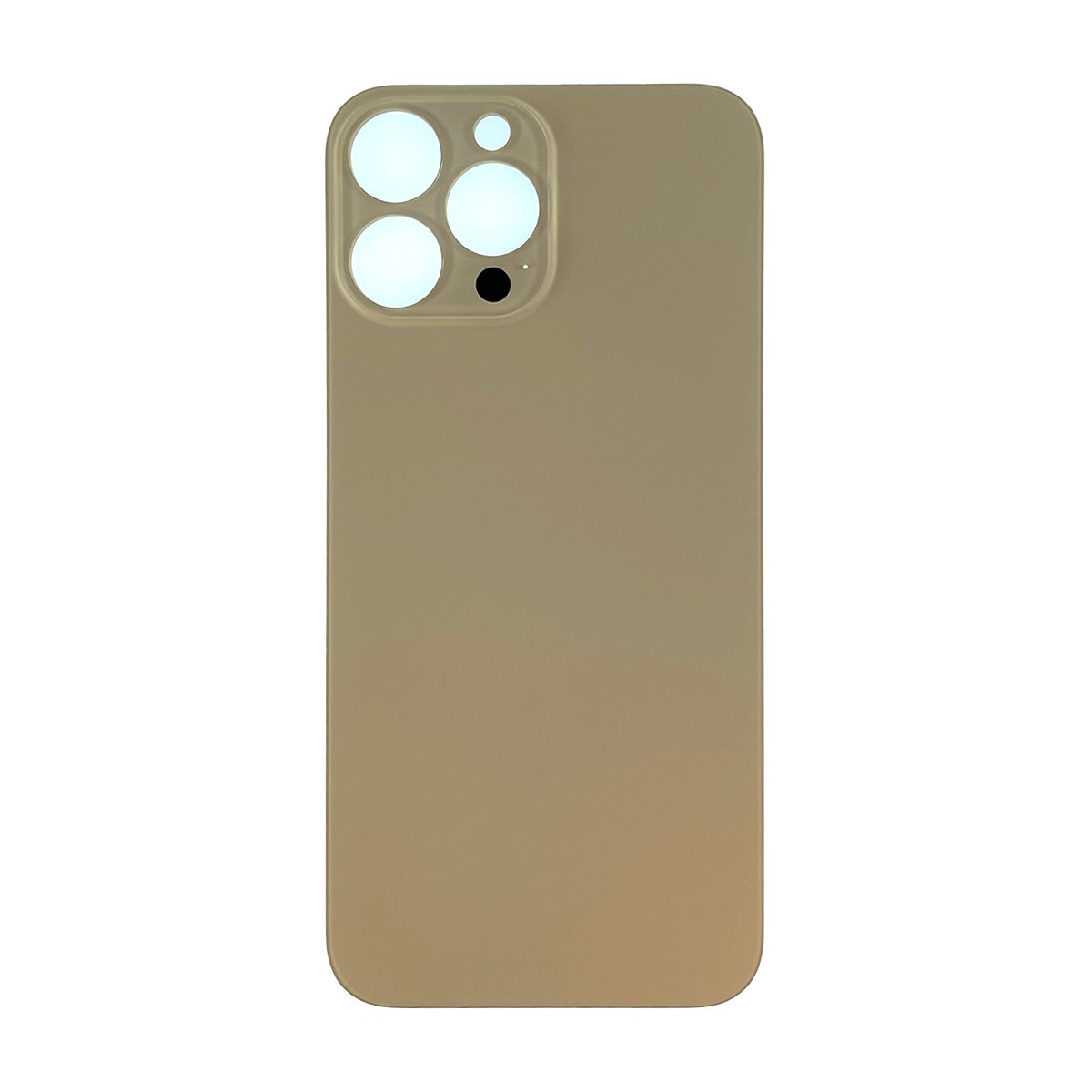 iPhone 13 Pro Max Back Glass With 3M Pre-Cut Adhesive (No Logo / Large Camera Hole) - Gold