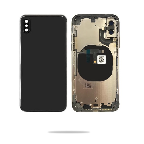 iPhone XS Max Back Housing with Small Components (Refurbished - Black)