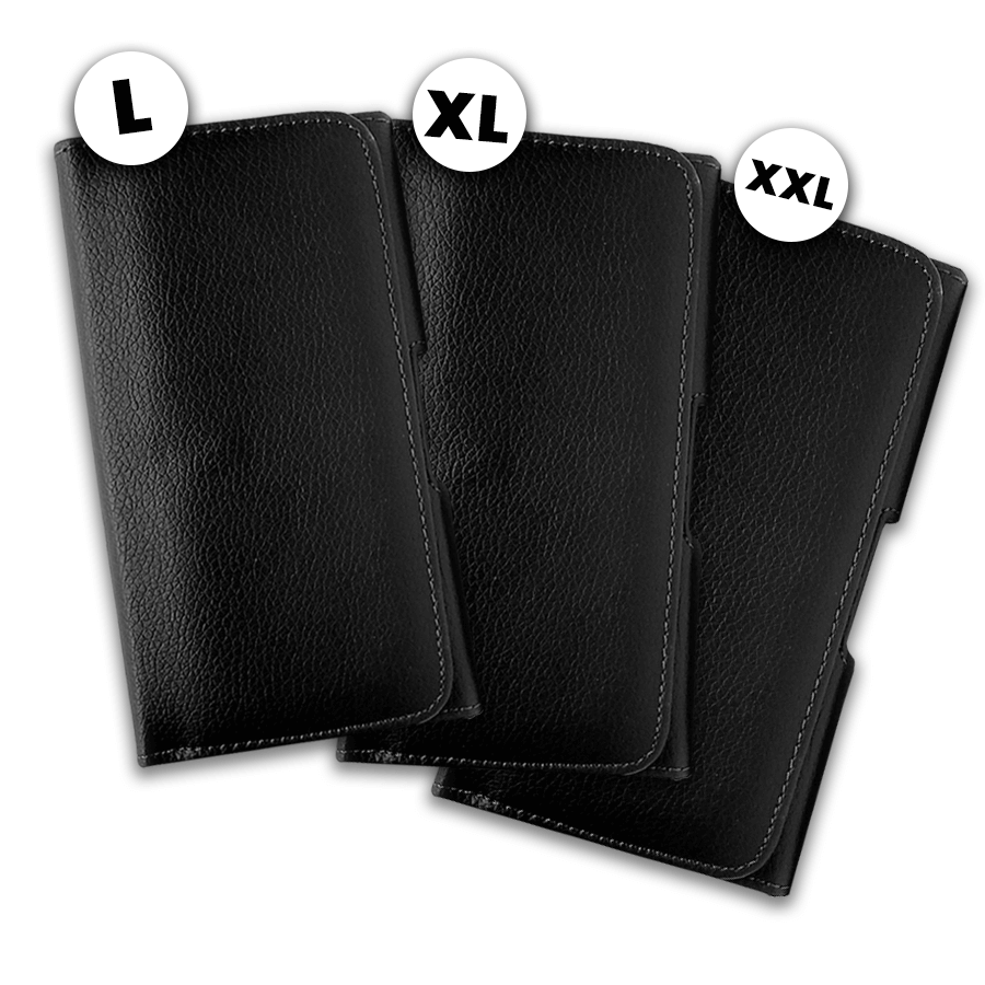 Universal Leather Pouch / Wallet Case With Belt Hook (Multiple Sizes)