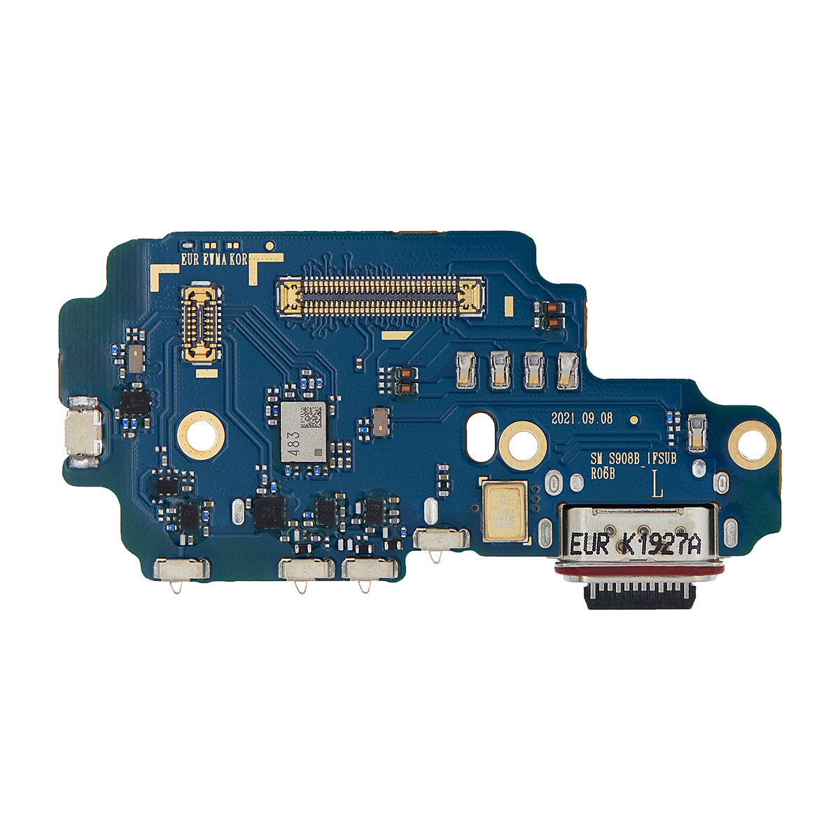 Samsung Galaxy S22 Ultra 5G (G908U/D/O/E/R07A) Charging Port Board With Sim Card Reader - US Version