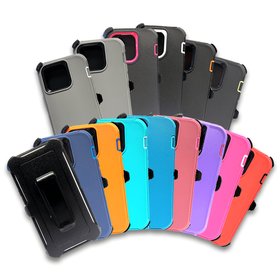Heavy Duty Armor Case with Clip For iPhone 14 Pro