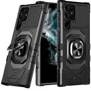 Samsung S23 Ultra Robotic Hybrid with Magnetic Ring Stand Case Cover