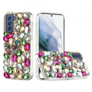 Samsung Galaxy S21/S30 6.3inch Full Diamond with Ornaments Hard TPU Case