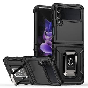 Samsung Galaxy Z Flip3 OPTIMUM Magnetic Ring Stand Hybrid Case Cover