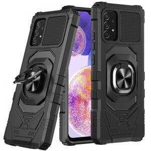 Samsung A23 5G Robotic Hybrid with Magnetic Ring Stand Case Cover