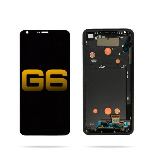 LG G6 LCD Digitizer Assembly with Frame (Black)