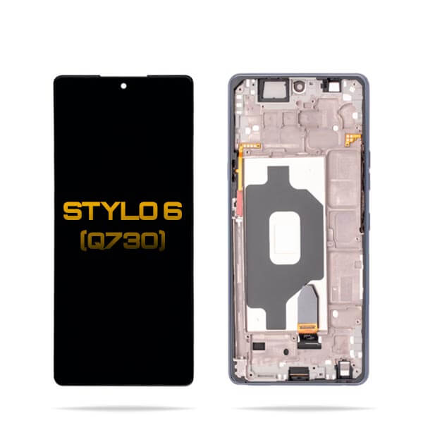 LG Stylo 6 LCD Digitizer Assembly With Frame (Black)
