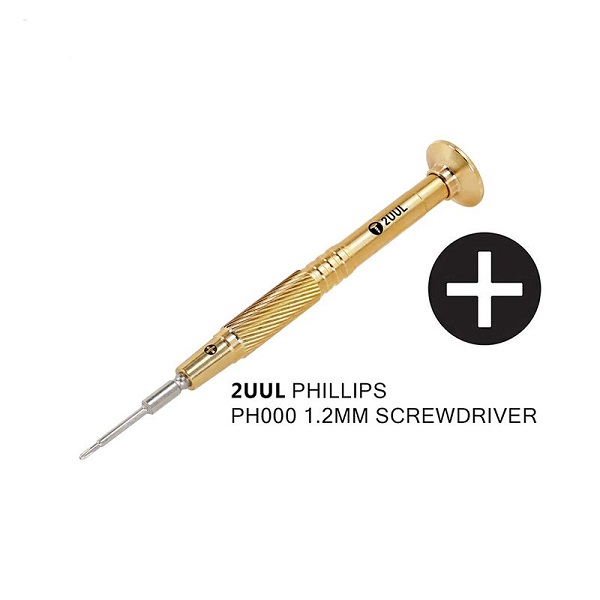 2UUL Gold Premium Grade Heavy Grip Screwdriver (Phillips PH000 1.2mm)2UUL Gold Premium Grade Heavy Grip Screwdriver (Phillips PH000 1.2mm)