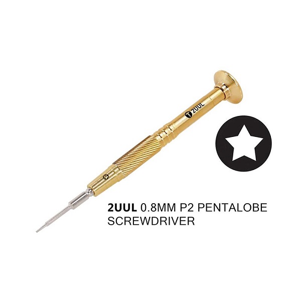 2UUL Gold Premium Grade Heavy Grip Screwdriver (Pentalobe P2 0.8mm)