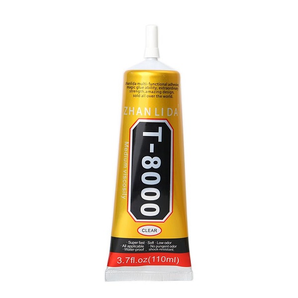 T-8000 Adhesive Glue Medium Viscosity (110 ml) (Black)
