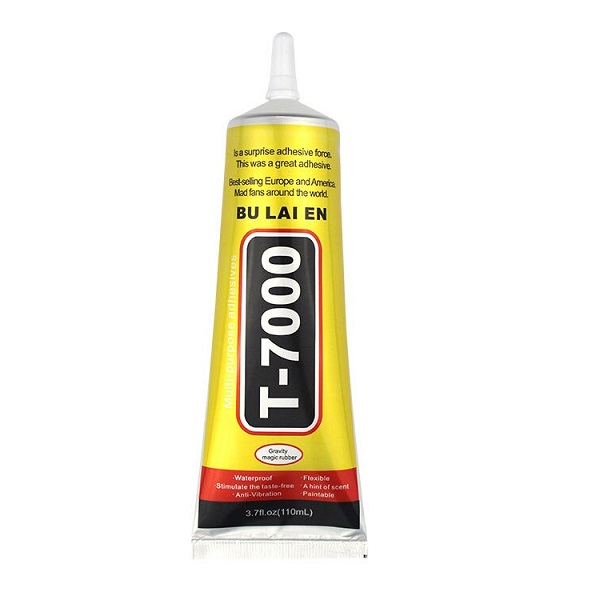 T-7000 Waterproof Medium Elastic Flexible Glue (110ml) (Black)